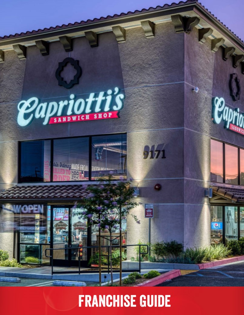 Capriotti's Exterior with "Franchise Guide" title